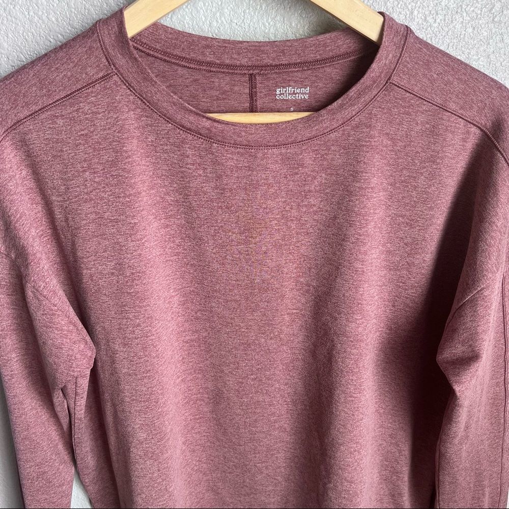 Girlfriend Collective Huckleberry ReSet Long Sleeve Tee - Picture 4 of 13